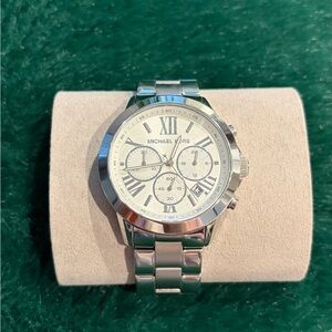 Michael Kors Silver-Tone Chronograph Watch